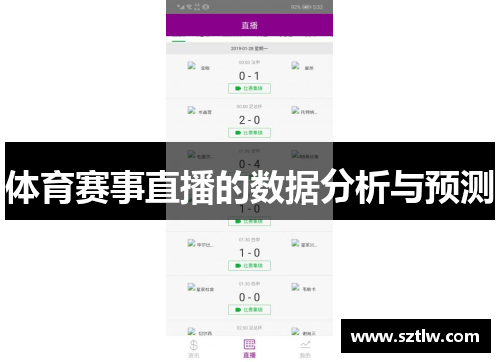 体育赛事直播的数据分析与预测