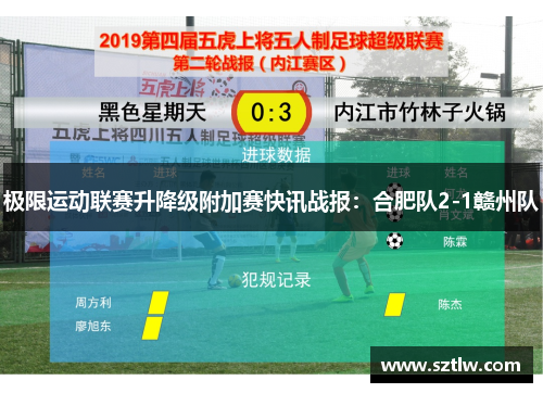 极限运动联赛升降级附加赛快讯战报：合肥队2-1赣州队